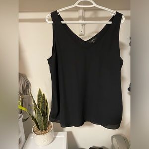 Double V-Neck Blouse